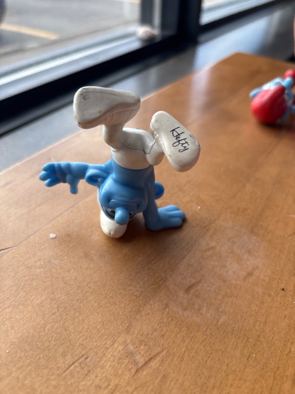 Vintage 2013 McDonald's Happy Meal Toy - The Smurfs 2 - Hefty Smurf Handstand Fi